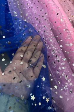 varnish tulle small stars