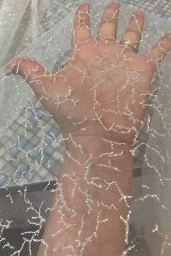 glitter tulle Radomila close-up