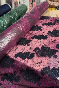 glitter semolina Arum fuchsia