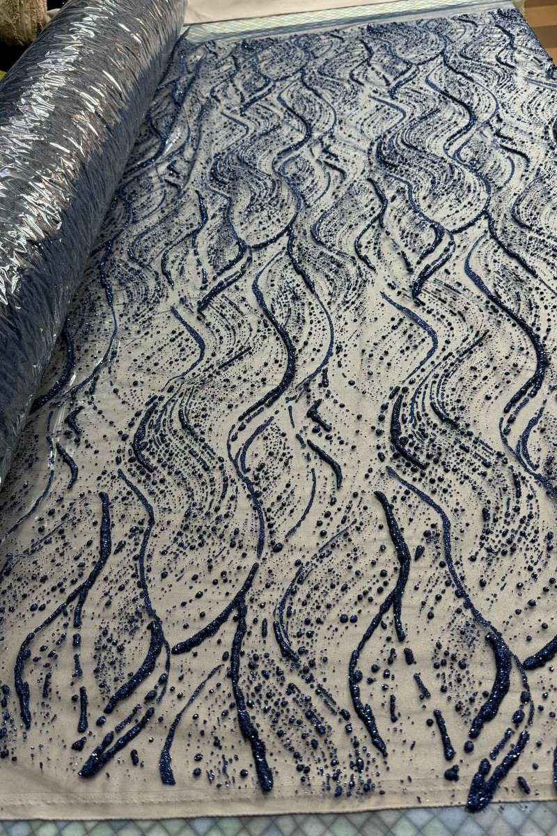 glitter tulle Artemisia Dark Blue general view