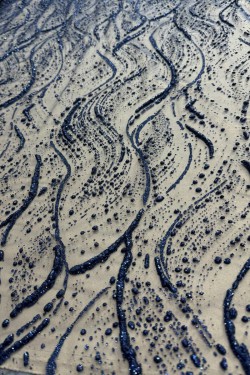 glitter tulle Artemisia Dark Blue close-up